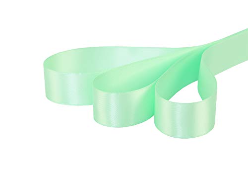 Ribbonitlux 25mm Wide Double Face Satin Ribbon 22 Meters (530-Mint, Set for Gift Wrapping Party Decor, Sewing Applications - Image 2