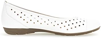 Gabor Ruffle Womens Punched Detail Casual Shoes 9 White | Image 3