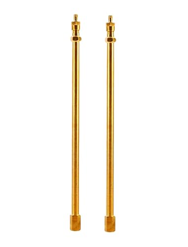 2 PCS Extension de Valve de Pneu en Laiton,avec Adaptateur D'extension de Valve, 10 cm Extension de Valve de Pneu,rallonge de Tige de Valve de Pneu Automobile pour Voitures, Camions (20cm)