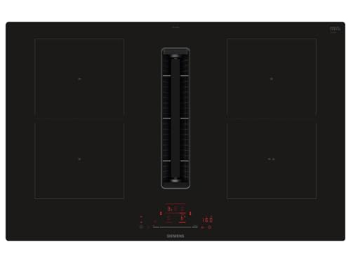 Siemens ED811HQ26E iQ500, Plaque à induction intelligente avec hotte aspirante, 80 cm de large,...
