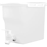 BESPORTBLE Jarra Dispensadora de Agua con Grifo Plástico Ecológico Capacidad 3 Litros Color Gris Nórdico Adecuado para Hogar y Bebidas Frías como Té y Jugos