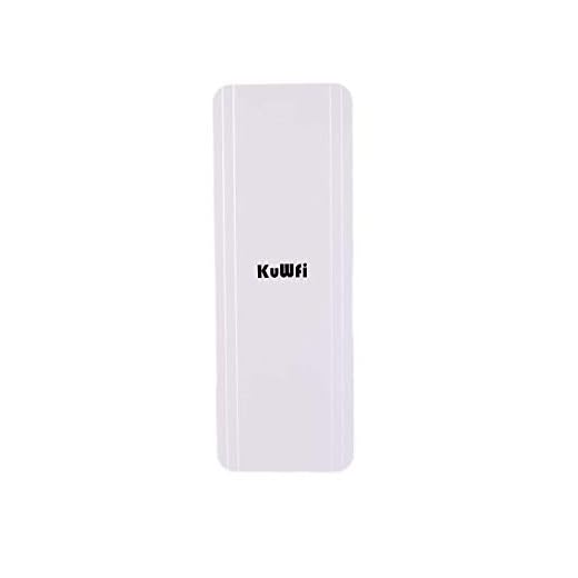 KuWFi Wi-Fi-förlängare utomhus 300 Mbps lång räckvidd punkt till punkt Wifi bro utomhus trådlös CPE med 48 V PoE