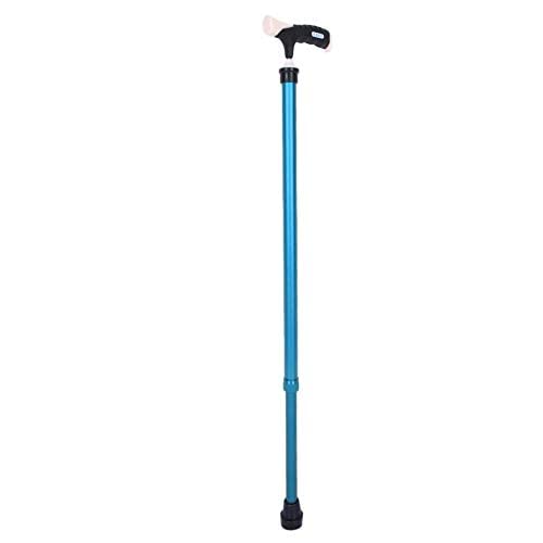 Muletas de adultos, Bastón for Caminar Altura Ajustable 10 Engranajes Aleación de Aluminio Antideslizante Multicolor(Blue)
