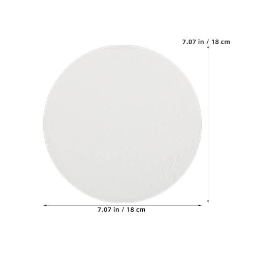 Image of HOMSFOU 2pcs Lampshade Diffuser: 7 Inch Anti-Glare Soft Light Diffuser For Ceiling Lamps - Cloth Lampshade with Stickers For Nursery Bedroom Living Room (White)