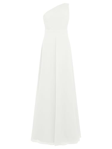 APART One-Shoulder Chiffonkleid