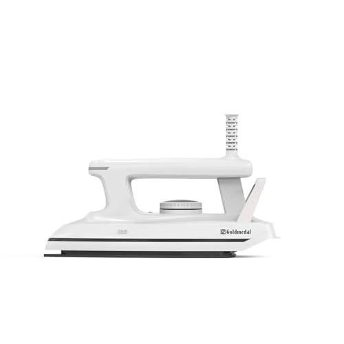 Image of Goldmedal Neo 1000W Faster Heating Dry Iron| 5- Fabric Setting | Thermal Fuse for Additional Safety| 1.8 Meter Cord Length|30 Months Warranty (White)