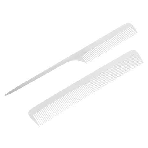 CALLARON 2piezas Peine Antiestático De Acero Inoxidable Peines Para Cardar Para Mujeres De De Para Salón De Peluquería De Para Peinar El Cabello