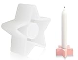 ZoeTekway Silikonform Kerzenhalter,Epoxid Harz DIY Stern Stab Kerzen Gieß Kerzenständer...