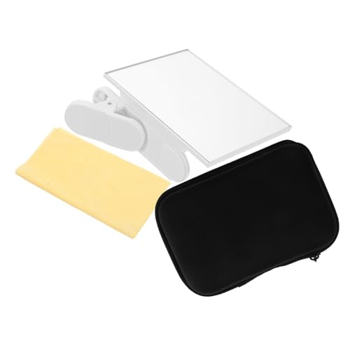 Hemoton 1set Reusable Reflection Mirror Clip for Phones Travel Essential for Unique Photo Angles Includes Dust Cloth Storage Case Compatible All Smartphones