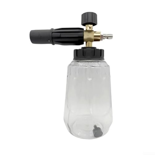 Lanza de espuma de nieve para lavadora a presión serie K, accesorio de lavado de coche de espuma de 1 litro con boquilla ajustable, generador de espuma gruesa botella dispensadora de jabón para K2 K3