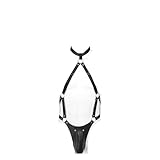 Gay Penis Pouch Leather Harness Men Open Crotch Full Body Bondage Clothes Sexy Party Clubwear Chest Harness Belts For Men(Style 2)