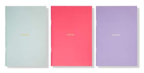 Kate Spade New York carnet de notes set de 3 cahiers lignés design pois noirs chic