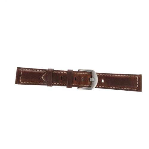 Bracelet montre cuir souple au quotidien, idéal pour montre connectée active