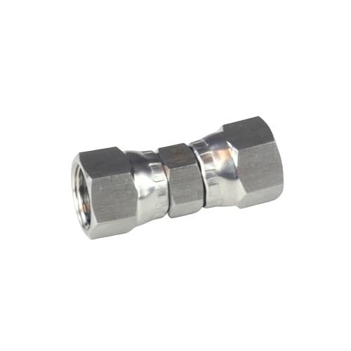 Image of HFS(R) 1 /4 inch Female JIC Swivel x 1 /4 inch Female JIC Swivel Nut Union Stainless Steel 304