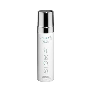 Sigma Beauty Sigmagic Foam Makeup Brush Shampoo – Makeup Brush Cleaner Solution with Professional Grade Formula to Remove Makeup Residue and Build Up on Makeup Brushes & Makeup Sponges (6.76 FL Oz)