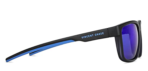 Vincent Chase By Lenskart | Full Rim Sports Branded Latest and Stylish Sunglasses | Polarized and 100% UV Protected | Men & Women | Large | VC S14122 - Image 6