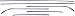 68-72 Nova Roof Drip Molding Set