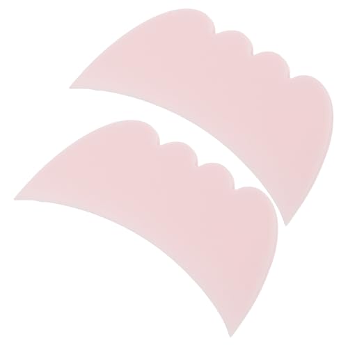 WRITWAA 2pcs Silicone Eyelash Mascara Guard Eyeliner Shadow Tool Set Multipurpose Makeup Assistant