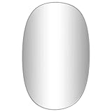 Couleur : argenté Tomostar Miroir Mural, Miroir Mural Décoratif Argenté 70x45 cm