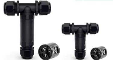 POWER CONNECT IP68-3, 4 & 5 Pin T- Type Waterproof Connector, Durable-Finish Waterproof, Heat & Fire Resistant Wire Connector, Aquashield Wheather Resist Connectors (Small Size)-image-2