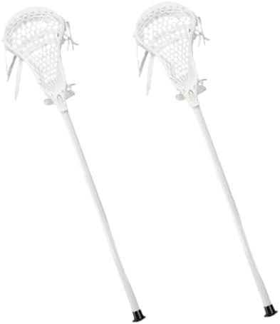 Lacrosse Sticks with Mesh Pockets, Learn the Correct Basic Lacrosse Training Sticks, Complete Sticks for Team Sports Lacrosse Games, Lacrosse Sticks (2 Pieces, 33.1 x 6.5 inches (84 x 16.5 cm)