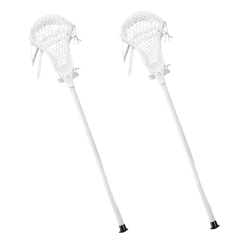 Lacrosse Sticks with Mesh Pockets, Learn the Correct Basic Lacrosse Training Sticks, Complete Sticks for Team Sports Lacrosse Games, Lacrosse Sticks (2 Pieces, 33.1 x 6.5 inches (84 x 16.5 cm)