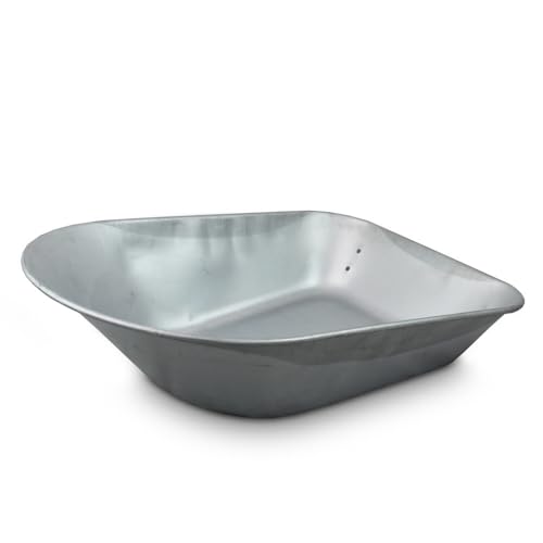 Bituxx Ersatz Baukarren Mulde Wanne Schubkarren Schiebkarre Bauschubkarre Transportkarre Verzinkt 100L