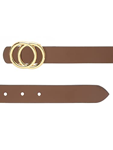 Image of TEAKWOOD LEATHERS Leather Belt for Women Belts Regular Fit Casual Formal Dress Jeans & Fashion Ladies Belts for Women Belts Regular Fit Belt Any Season | Fashion Belt for Women | T BT W 01