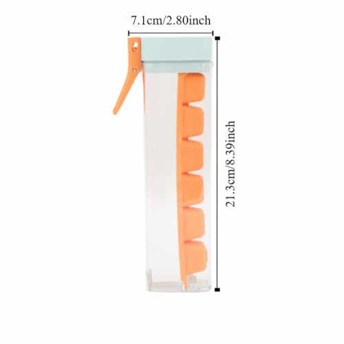 Molde para cubitos con asa, 6 compartimentos, naranja miniatura 2