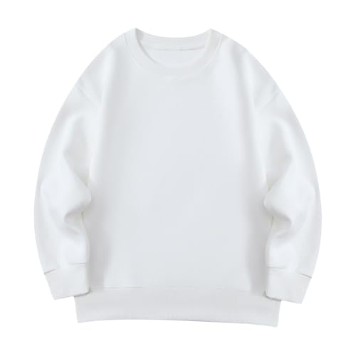 Sweatshirt Boys Cute Long Sleeve Fall Pullover Shirts Funny Sherpa Fuzzy Fleece Drop Shoulder Sweatshirt Loose Clothes