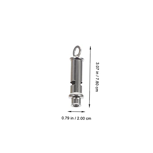 Silbatos deportivos de acero inoxidable para exteriores 4 piezas miniatura 7