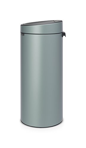 Brabantia Touch Bin Prullenbak 30L - Kunststof Binnenemmer - Metallic Mint - Image 3