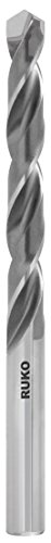 Ruko Tungsten Carbide Twist Drill Bit with Brazed on Cutting Insert, DIN 338, Type N, Bright Finish, 4.2mm Diameter