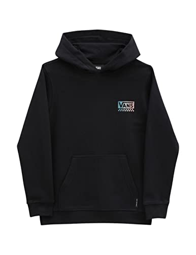 Vans Unisex-Kinder Global Stack PO Hooded Sweatshirt, Black,