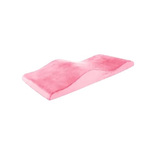 LUKYWANG Colchon De PestañAs Curvo Cubrecama de Espuma for pestañas Espuma de Alta Densidad Suave al Tacto Camilla for pestañas Cubrecama de Masaje con Curvas ColchóN De PestañAs(Pink)