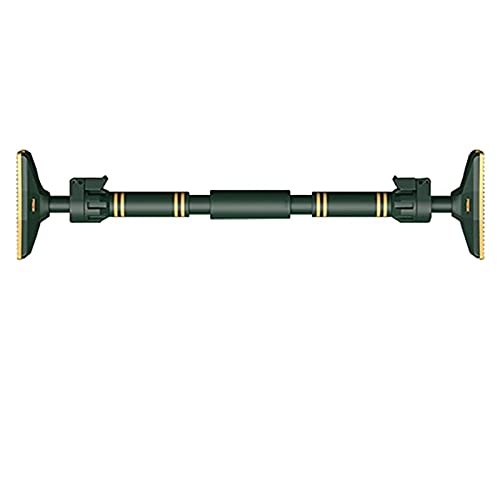 フィットネスバー、 安全滑り止めドア廊下ガレージホームフィットネス水平バー、70-175CM調節可能(Green,95 125CM)