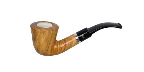 Pipe à tabac courbée Dublin ULIVO idéale pour les soirées au coin du feu