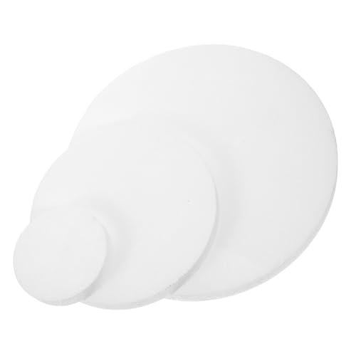 IWOWHERO 3Pcs Round Foam Cake Dummies Cake Base Board for Wedding Shower Birthday Holiday Decorating Display