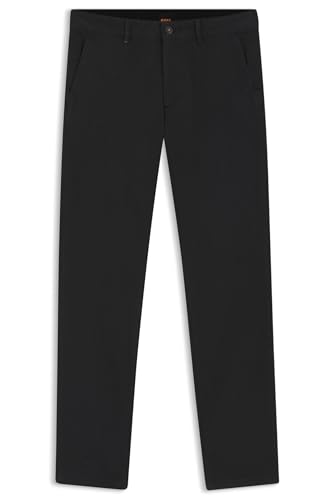 BOSS Chino_slim, Pantalones Planos Hombre, Negro1 06, 33W / 32L