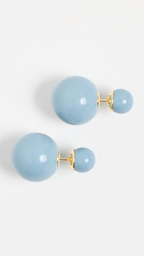 SHASHI Women's Double Ball Earrings French Blue2