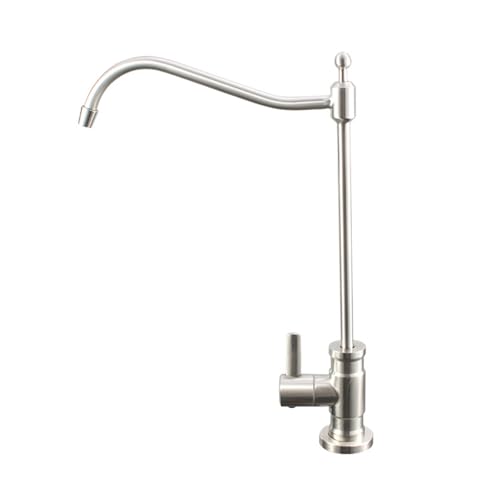 Grifo de cocina directo para filtro de mostrador de 1/4 pulgada con caño giratorio