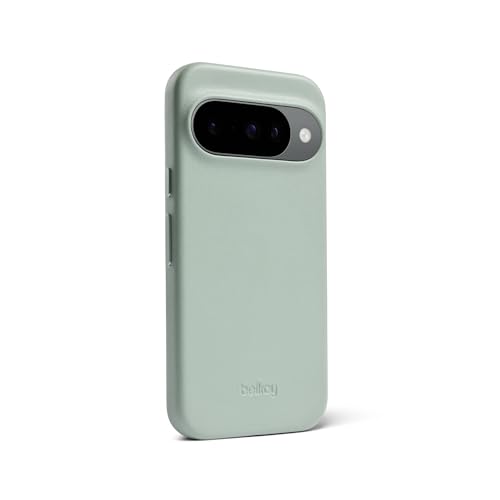 Coque en cuir Bellroy Pixel 10 Pro compatible charge sans fil Eucalyptus