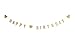 Produktbild Madam Stoltz Happy Birthday Girlande in Gold, 1m