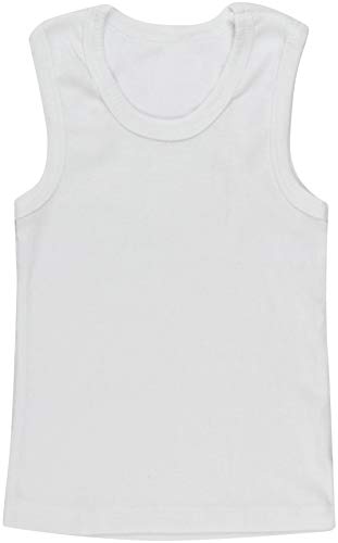 Image of ToBeInStyle Girl's 4 Pack 100% Cotton Ruffle Hem Tank Tops Super Soft Undershirts