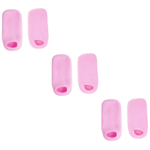 HONMEET 3 Pairs Gel Socks Soothing Socks Soothe Socks Foot Health Feet Treatment Footmedix Foot Care Moisturizing Foot Wear Cracked Foot Lotion Socks Dry Heel Oil Socks Moisture Socks Pink