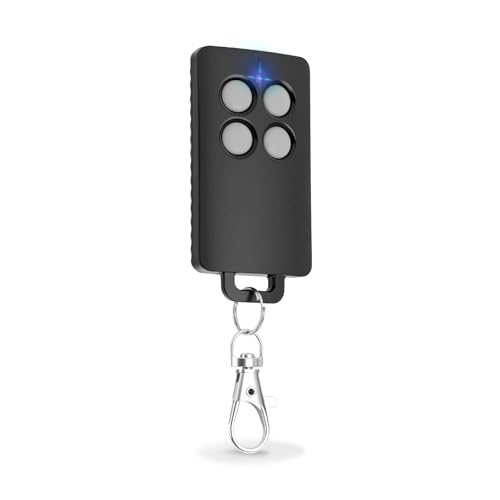 AAM0121 Télécommande Portail – Compatible SCS Sentinel – 433,05–434,79 MHz – 4 Canaux – Code Secret Tournant & Portée 50 m - Gris