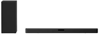 LG SN5Y Sound Bar w/Subwoofer, 2.1 ch, 400W, Power, High Res Audio, DTS Virtual: X, AI Sound Pro, Wireless Surround Sound Ready, Bluetooth Connectivity - Black