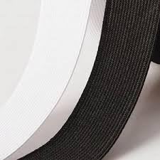 Flat Elastic Band, 10cm (4 Inches) Wide, White and Black, for Waistbands and Sewing, DIY Craft Accessory, 3/5/10/25 Metres (White, 1 Meter)
