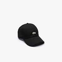 Lacoste Unisex Adult's Centre Croc Cotton Cap, Black, One Size