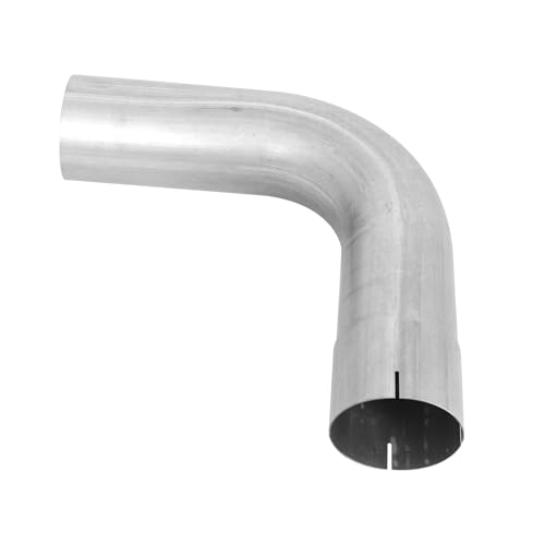 90 Degree Exhaust Pipe Elbow 5 ID/OD Aluminized Steel Exhaust Flex Pipe Universal Fit